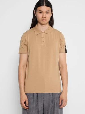 Koszulka polo KARL LAGERFELD jasny brąz