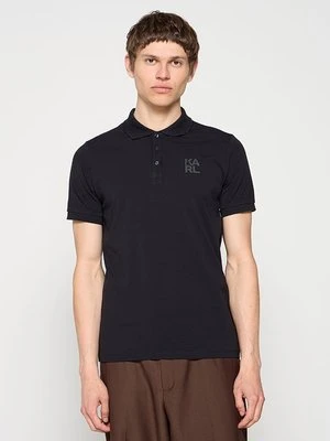 Koszulka polo KARL LAGERFELD niebieski