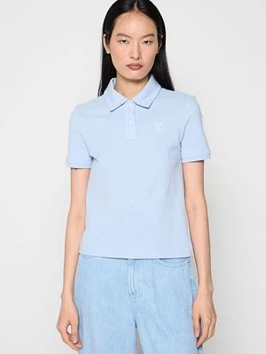 Koszulka polo KARL LAGERFELD jasnoniebieski