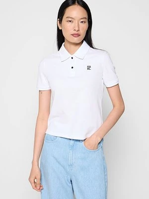 Koszulka polo KARL LAGERFELD biały