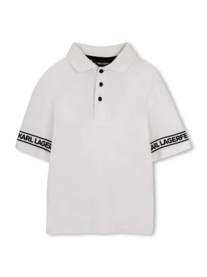Koszulka polo KARL LAGERFELD biały