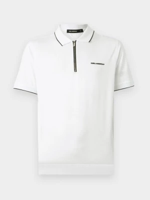 Koszulka polo KARL LAGERFELD biały