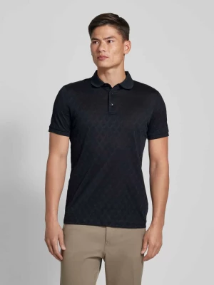 Koszulka polo kroju regular fit z fakturowanym wzorem model ‘Blake’ JOOP! Collection