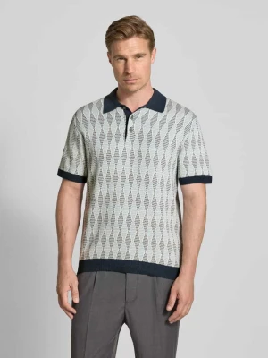 Koszulka polo kroju regular fit z fakturowanym wzorem model ‘JUDE’ Jack & Jones Premium