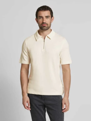 Koszulka polo kroju regular fit z fakturowanym wzorem model ‘SAOLLI’ Samsøe Samsøe