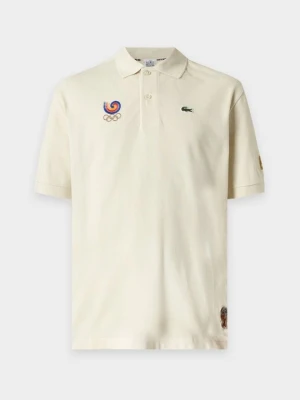 Koszulka polo Lacoste beżowy