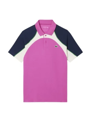 Koszulka polo Lacoste różowy