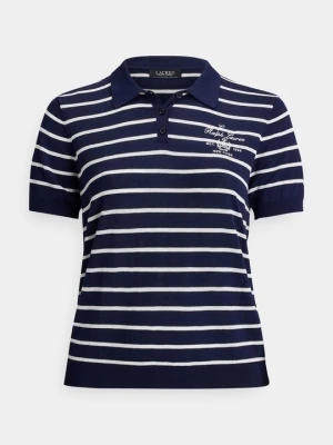 Koszulka polo Lauren Ralph Lauren granatowy