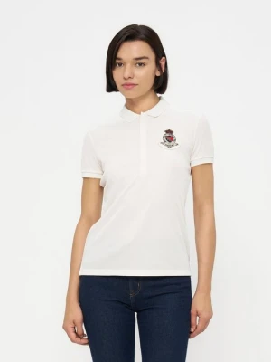 Koszulka polo Lauren Ralph Lauren mleczny