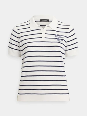 Koszulka polo Lauren Ralph Lauren mleczny