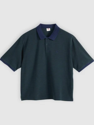 Koszulka polo Levi's ciemnozielony