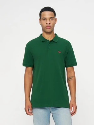 Koszulka polo Levi's ciemnozielony