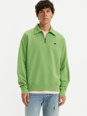 Koszulka polo Levi's zielony melanż