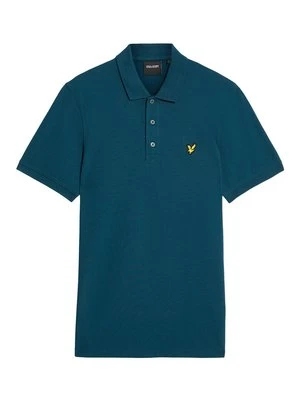 Koszulka polo Lyle & Scott petrol