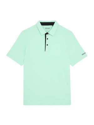 Koszulka polo Lyle & Scott turkusowy
