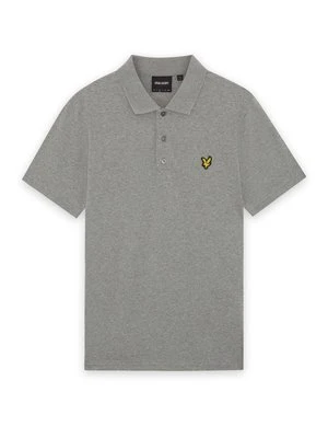 Koszulka polo Lyle & Scott szary melanż
