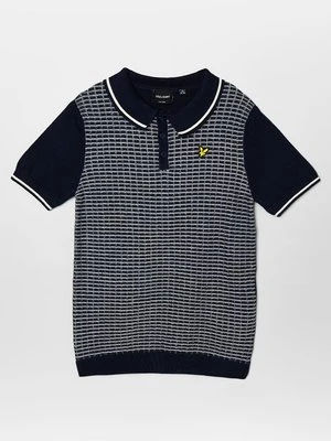 Koszulka polo Lyle & Scott granatowy