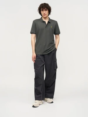Koszulka polo Lyle & Scott ciemnoszary melanż