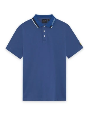 Koszulka polo Lyle & Scott niebieski