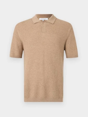 Koszulka polo Maison Kitsuné beżowy