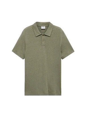 Koszulka polo Mango khaki