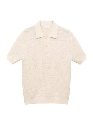 Koszulka polo Mango mleczny