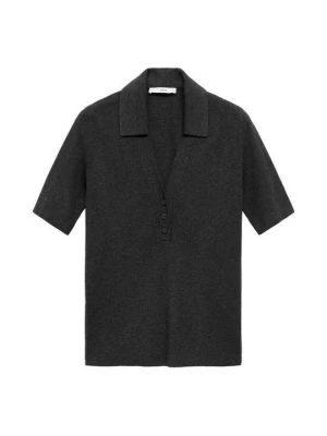 Koszulka polo Mango czarny