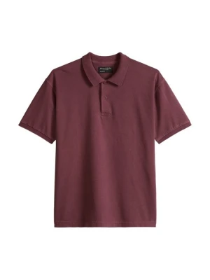 Koszulka polo Marc O'Polo ciemnoczerwony