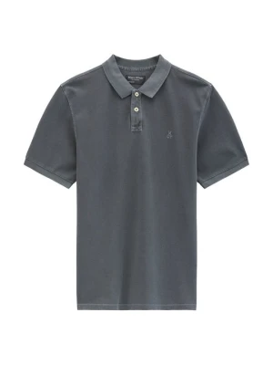 Koszulka polo Marc O'Polo ciemnoszary