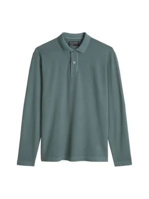 Koszulka polo Marc O'Polo ciemnozielony