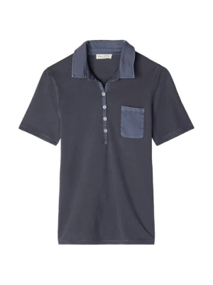 Koszulka polo Marc O'Polo fioletowy