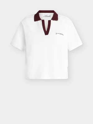 Koszulka polo Marc O'Polo mleczny
