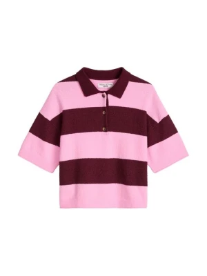 Koszulka polo Marc O'Polo różowy