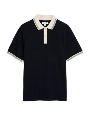 Koszulka polo Marks & Spencer granatowy