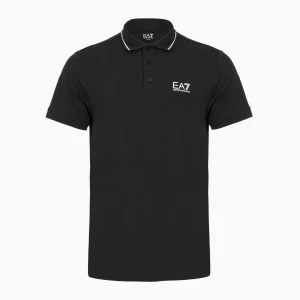 Koszulka polo męska EA7 Emporio Armani Core Identity Piqué Polo black