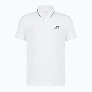 Koszulka polo męska EA7 Emporio Armani Core Identity Piqué Polo white