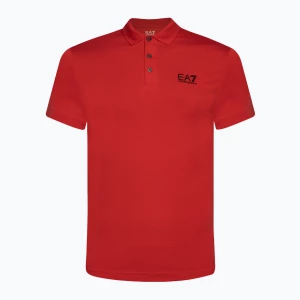 Koszulka polo męska EA7 Emporio Armani Train Core ID salsa