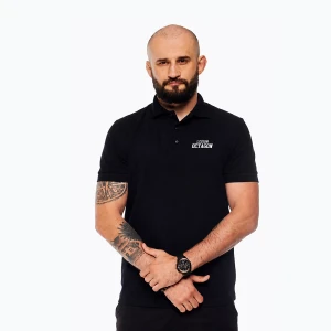 Koszulka polo męska Octagon Legion HFT Polo black / white