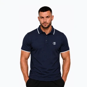 Koszulka polo męska Octagon Legion Tipped Small Logo 3D Polo dark navy Granatowy