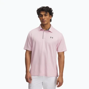 Koszulka polo męska Under Armour Tech Polo prime pink/pitch gray