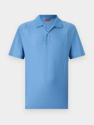 Koszulka polo Missoni jasnoniebieski