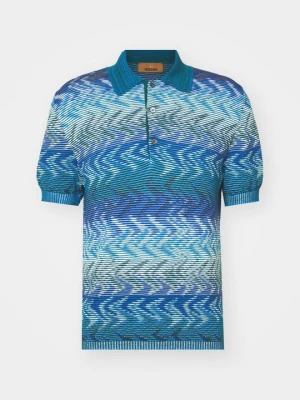 Koszulka polo Missoni niebieski
