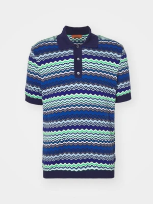 Koszulka polo Missoni niebieski
