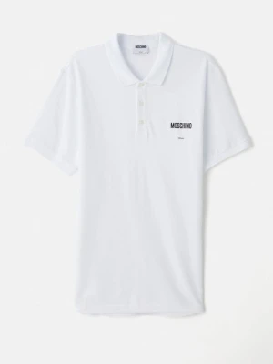 Koszulka polo MOSCHINO biały