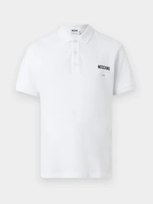 Koszulka polo MOSCHINO biały