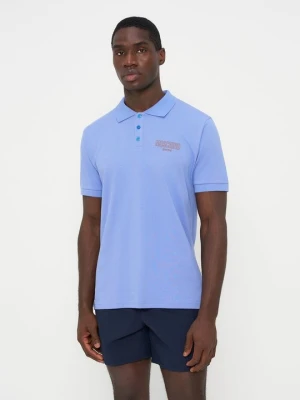 Koszulka polo MOSCHINO niebieski