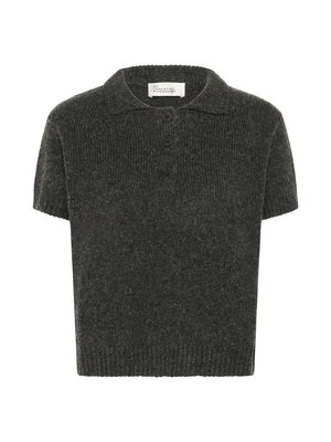 Koszulka polo My Essential Wardrobe ciemnoszary melanż