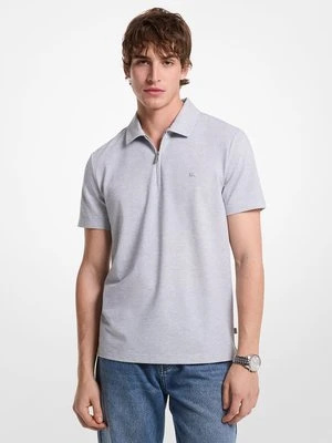 Zdjęcie produktu Koszulka polo na zamek z piki z mieszanki bawełny Michael Kors Mens
