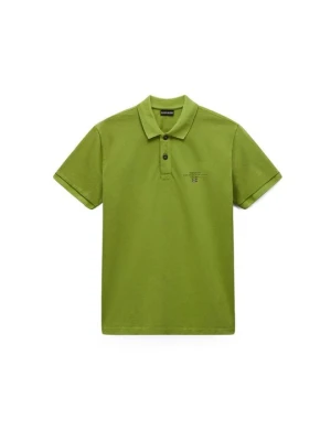 Koszulka polo Napapijri zielony neon