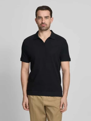 koszulka polo o kroju comfort fit z dekoltem w serek lindbergh